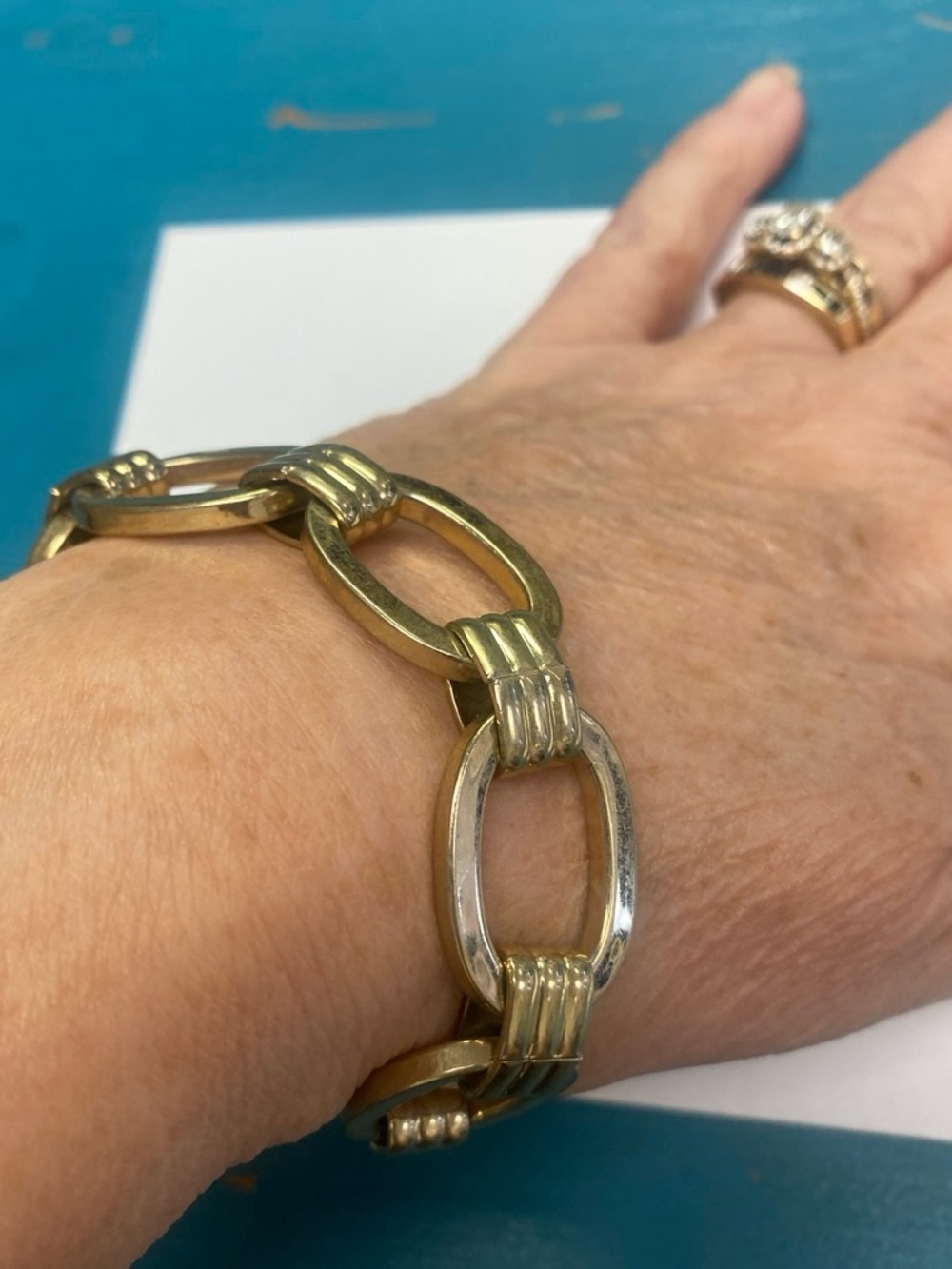 Gold tone Link Bracelet - Women Jewelry